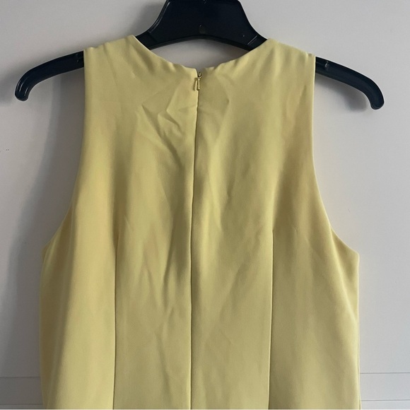 THEIA lemon ruffle yellow asymmetric midi dress 22768 - Picture 12 of 16